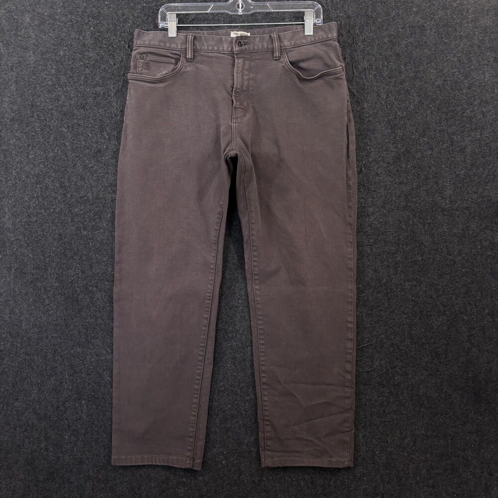 Todd Snyder Pants Men's 32x28 Dark Granite Stretch 5-Pocket Chino Straight Fit